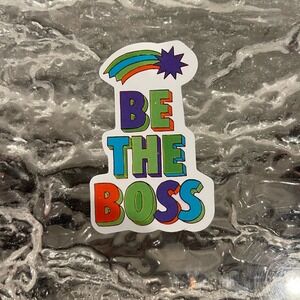 5/$10  Inspirational Waterproof New Vinyl Sticker Decal-Be The Boss